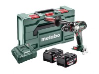 Metabo Cordless Combi Hammer Drill SB 18 LTX BL I 2x18V 5.2Ah Batteries + Charger in MetaBOX